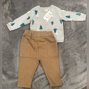 First Impressions Infant -6-9 months- Gray Knit Sweater/pants
NWT